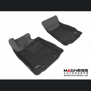 Nissan 370Z Floor Mats (Set of 2) - Front - Black by 3D MAXpider